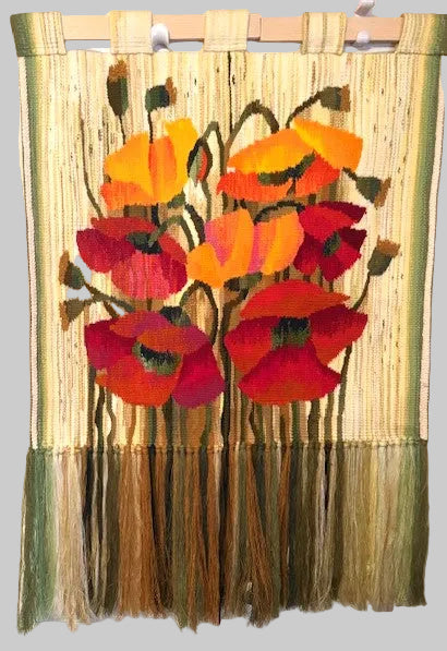 Gorgeous Ukrainian Tapestry Floral Kilim Hand Woven 30 x 30X0.1 inches