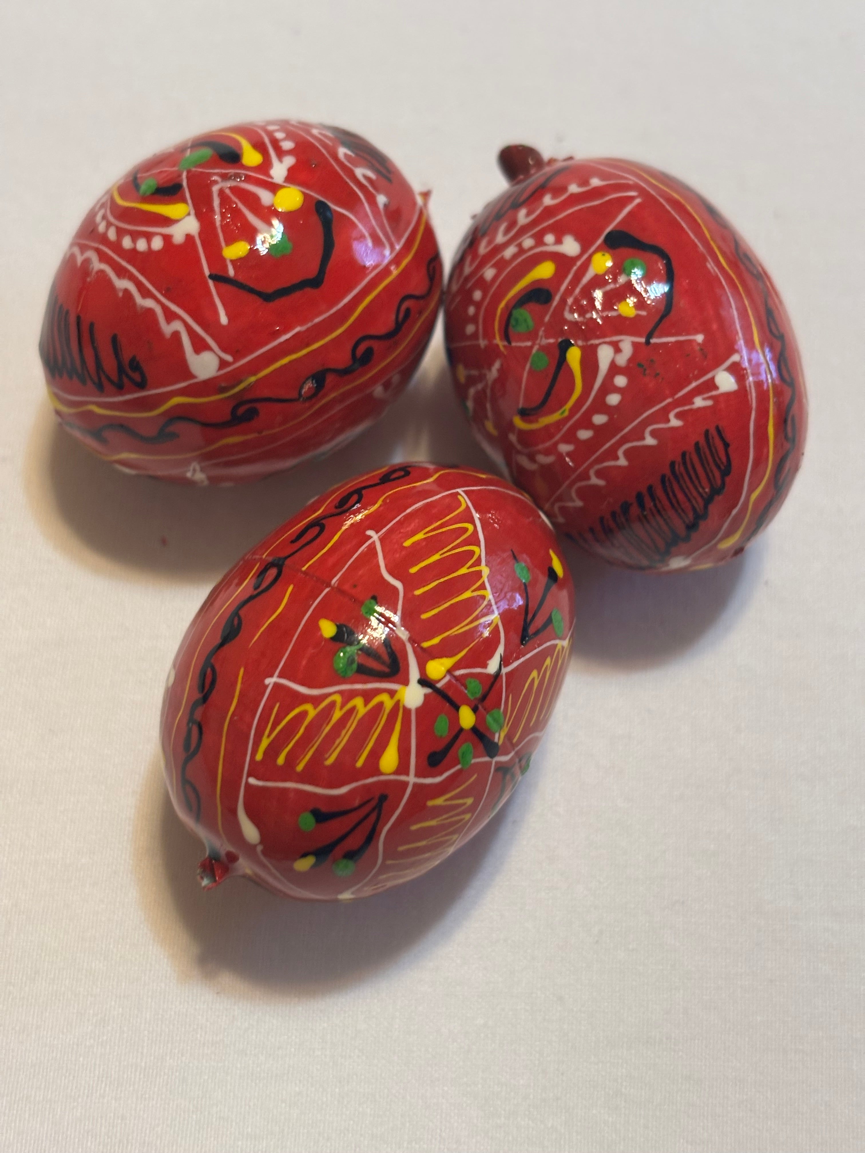 Decorative Plate with Pysankas 3.5 x 0.1 inches