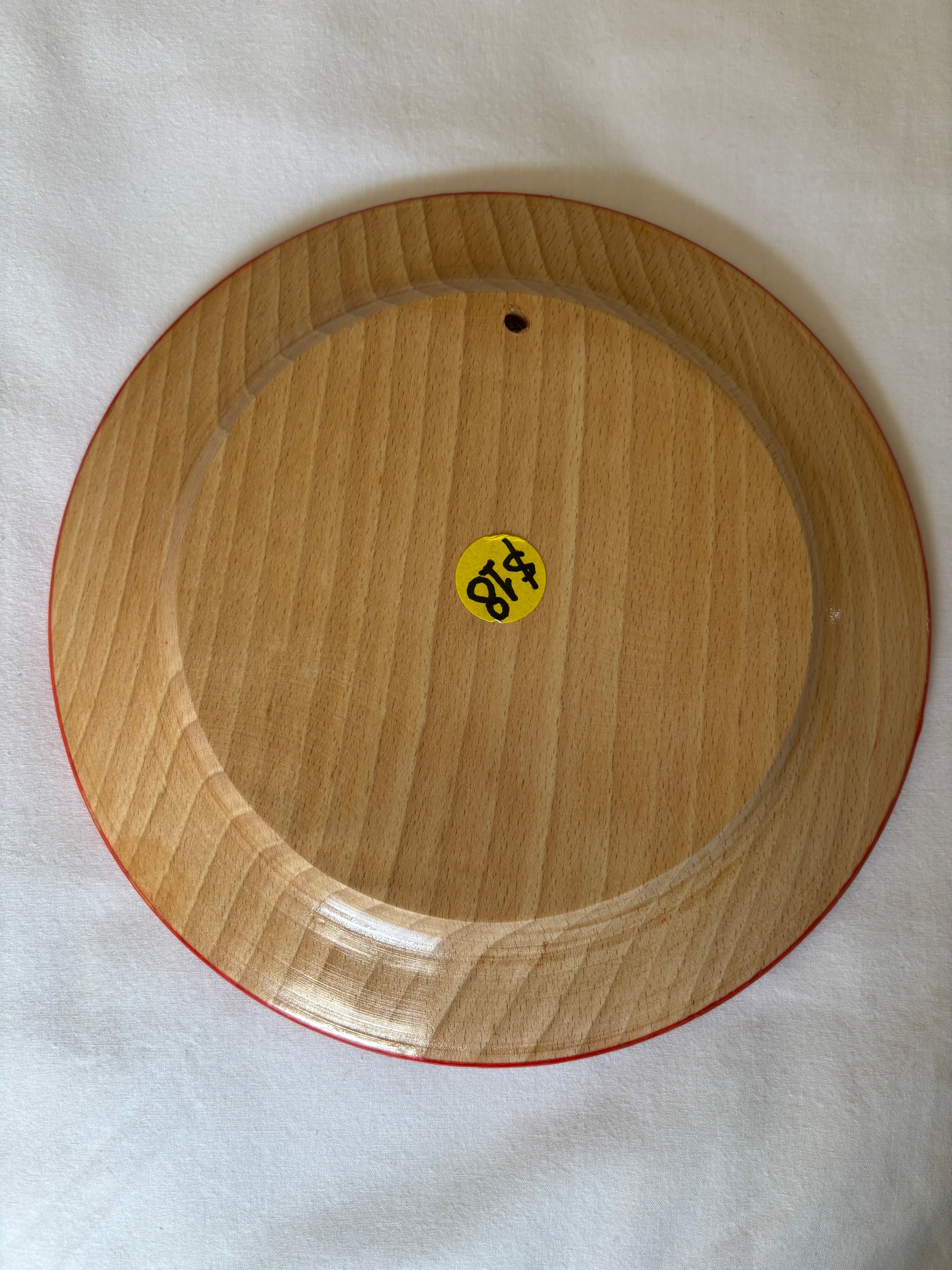 Handmade Ukrainian Wood Carved Hutsul Decorative Plates-8.5x1 inch