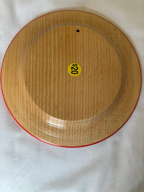 Handmade Ukrainian Wood Carved Hutsul Decorative Plate-6.7 x 0.75 inches