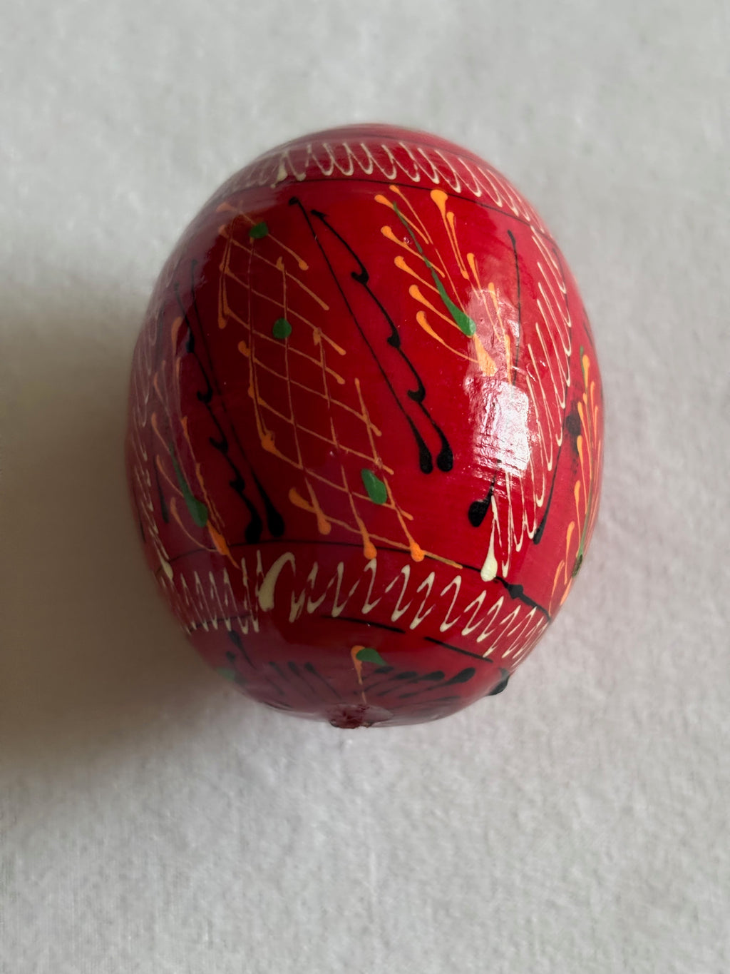 Ukrainian Pysanka Decorative Hand Painted 6  Wooden  Eggs