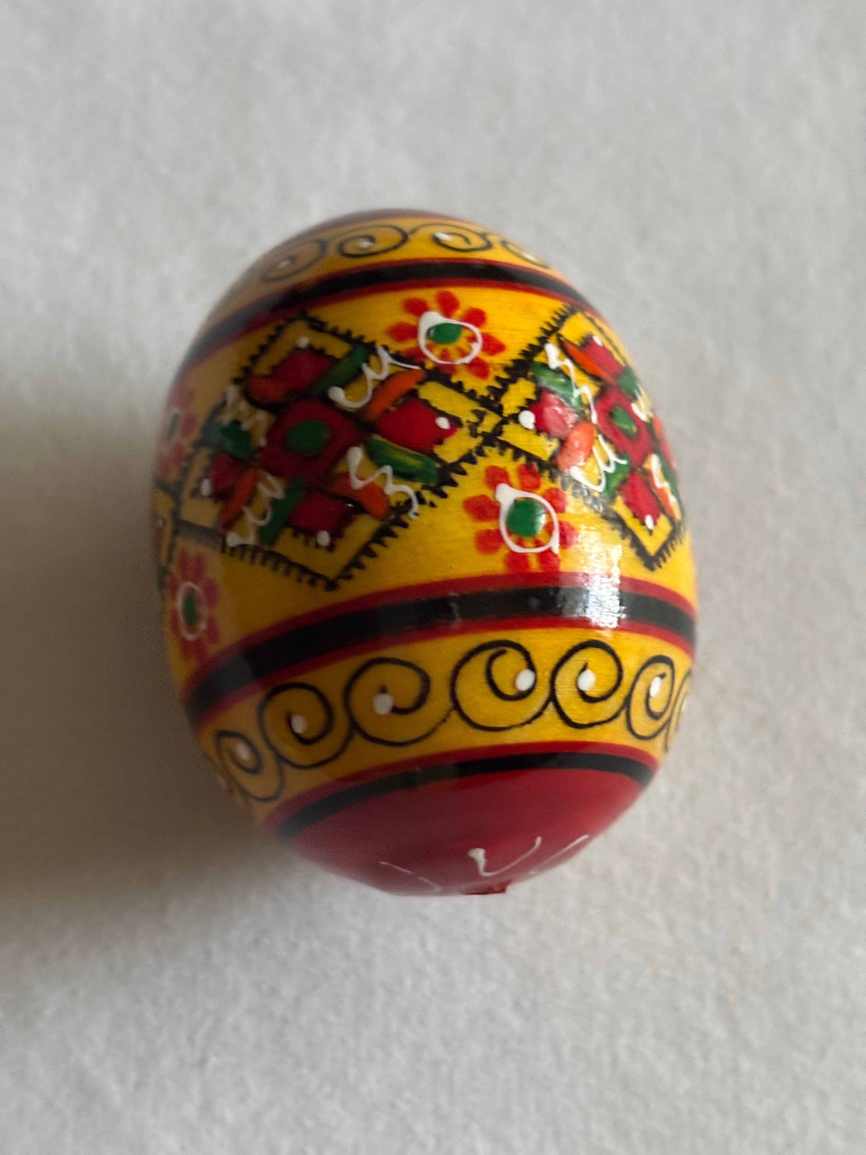 Ukrainian Pysanka Decorative Hand Painted 6  Wooden  Eggs