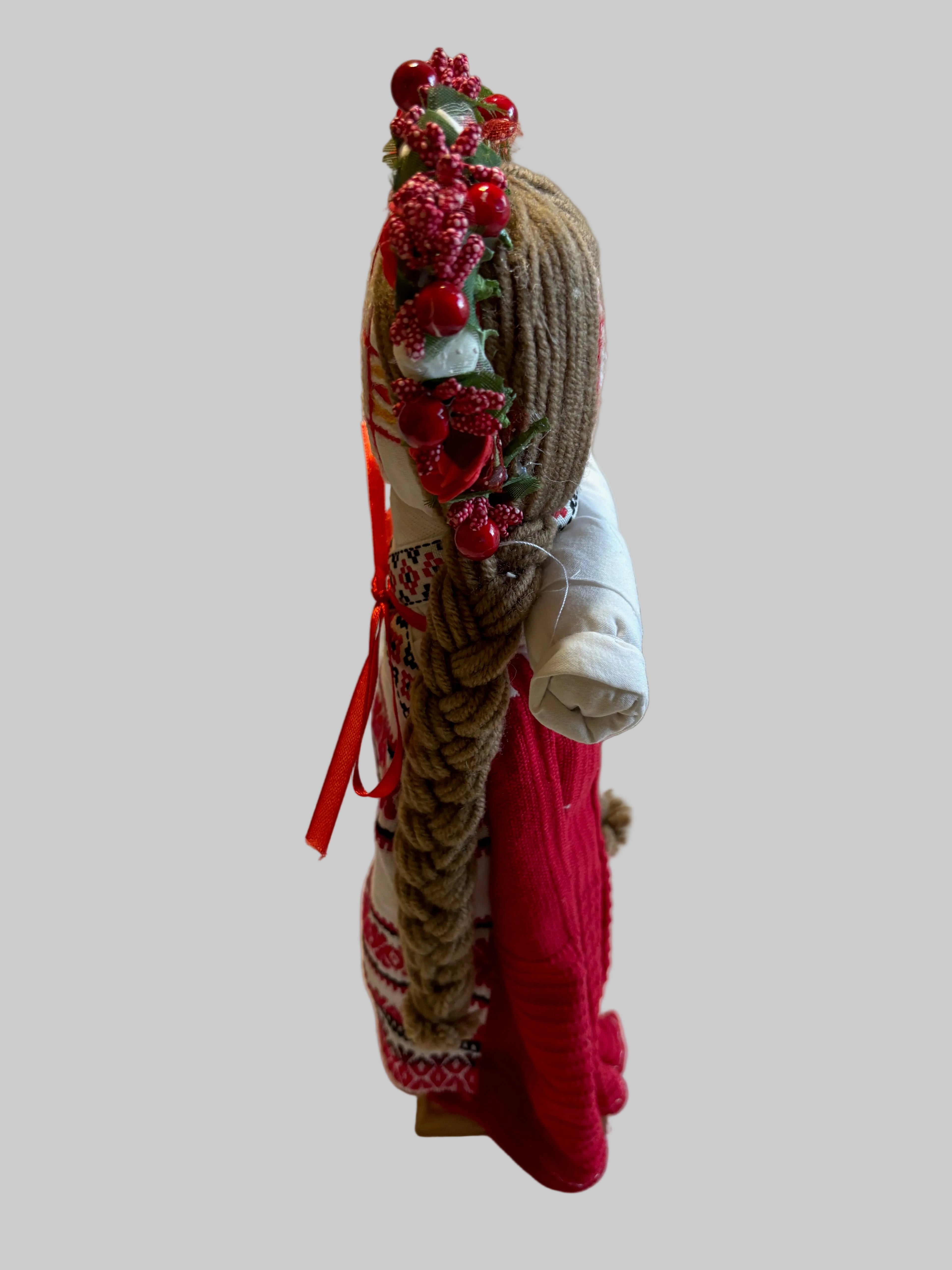 Ukrainian Motanka Decorative Reeled Doll  14X4.5X3   inches