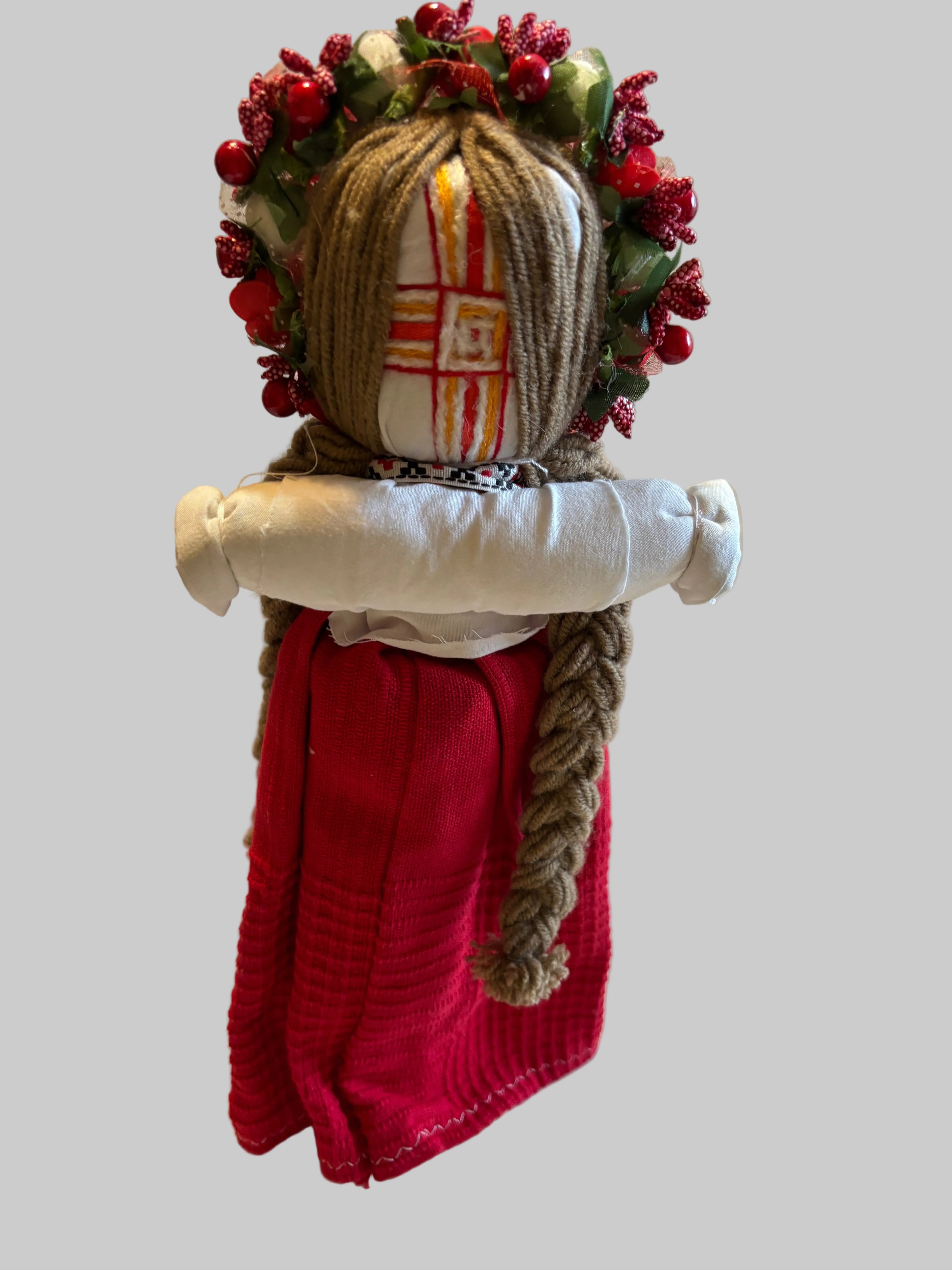 Ukrainian Motanka Decorative Reeled Doll  14X4.5X3   inches